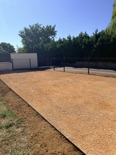 Création d’un terrain de pétanque à Saint-André-de-Bâgé., Belleville-en-Beaujolais, Nature en Beaujolais