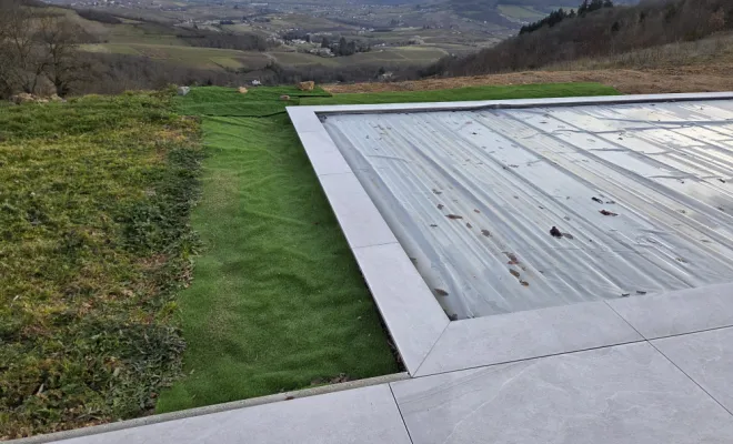 Projet de réaménagement des abords d’une piscine à Beaujeu, Belleville-en-Beaujolais, Nature en Beaujolais