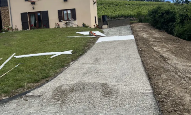 Création d'un extérieur à Fleurie, Belleville-en-Beaujolais, Nature en Beaujolais